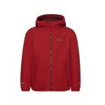 Jack Wolfskin Winter Jacket Iceland 3in1 (waterproof, windproof, with fleece inner jacket) 2026 red children (104-152)