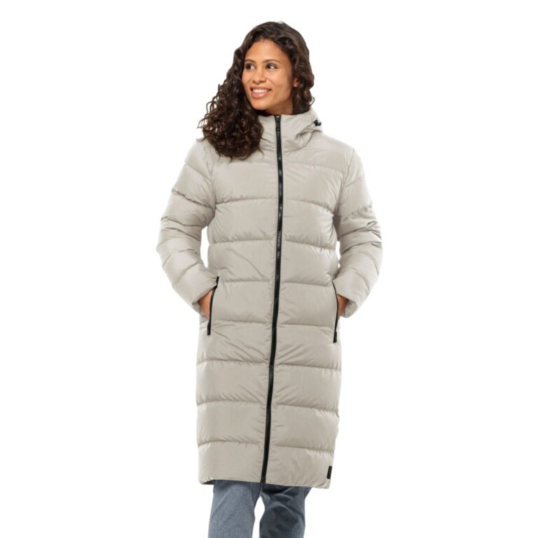 Jack Wolfskin Winter Down Coat Frozen Palace Coat 2025 (windproof, water-repellent) grey ladies