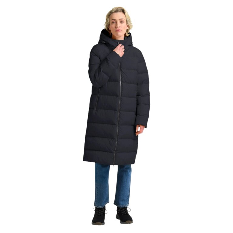 Jack Wolfskin Winter Down Coat Frozen Palace Coat 2025 (windproof, water-repellent) navy blue ladies