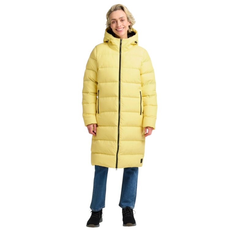 Jack Wolfskin Winter Down Coat Frozen Palace Coat 2025 (windproof, water-repellent) yellow ladies