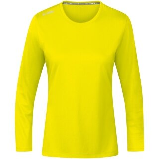 JAKO Sport Long Sleeve Shirt Run 2.0 (100% Polyester, breathable) yellow Women