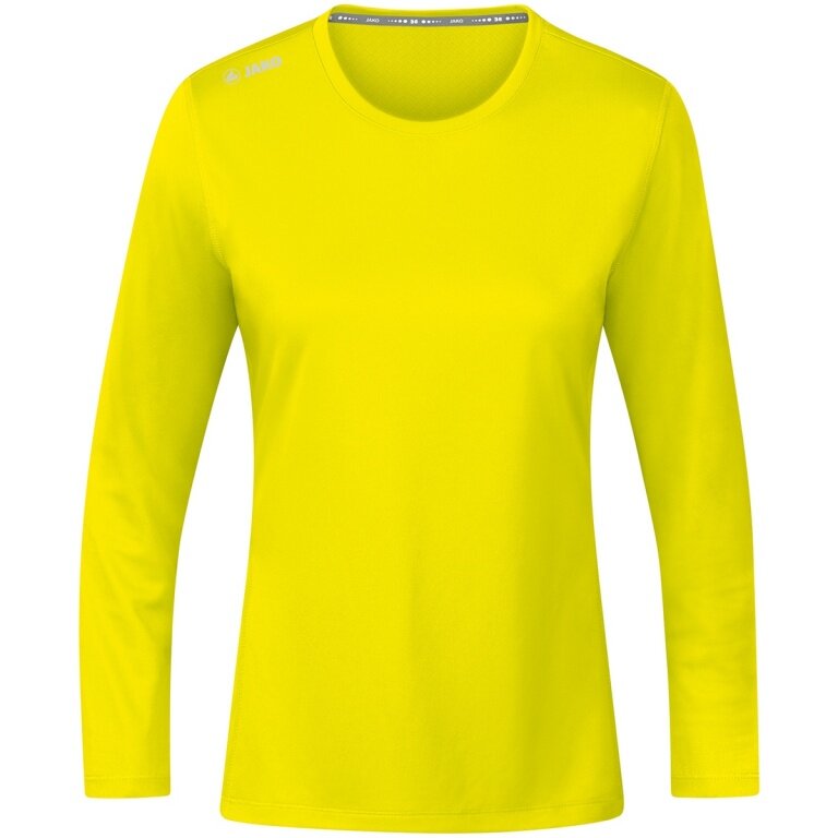 JAKO Sport Long Sleeve Shirt Run 2.0 (100% Polyester, breathable) yellow Women
