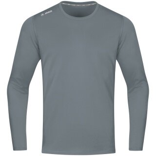 JAKO Sport Long Sleeve Shirt Run 2.0 (100% Polyester, breathable) grey Men