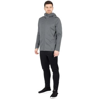 JAKO Leisure Suit Challenge with Hood (Jacket and Trousers, sporty cut) grey/black Men