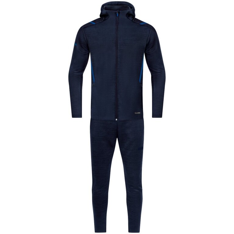 JAKO Leisure Suit Challenge with Hood (Jacket and Trousers, sporty cut) dark blue/royal Boys
