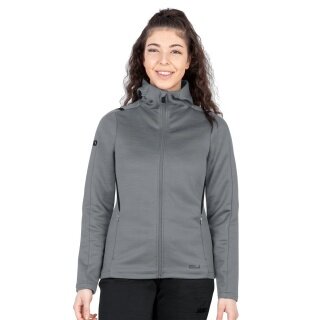 JAKO Leisure Jacket Challenge with Hood (100% Polyester) Dark Grey Women