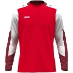 JAKO Sport Long Sleeve Shirt Dynamic (Polyester Eyelet) red/white/dark red men's