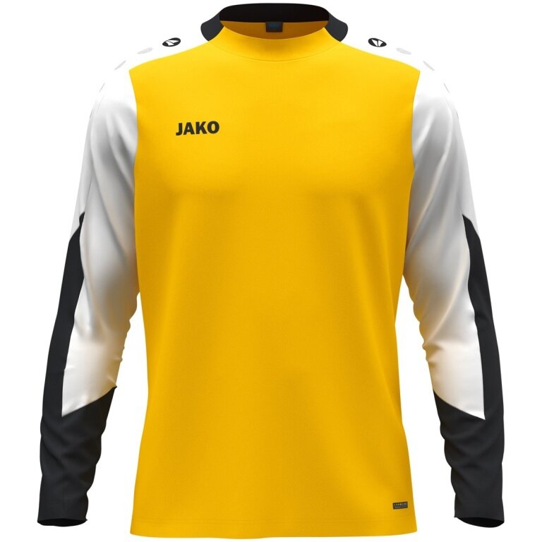JAKO Sport Long Sleeve Shirt Dynamic (Polyester Eyelet) yellow/white/black men's