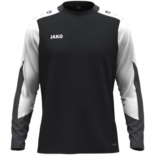 JAKO Sport Long Sleeve Shirt Dynamic (Polyester Eyelet) black/white/anthracite grey men's