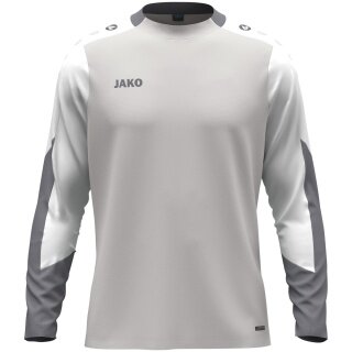 JAKO Sport Long Sleeve Shirt Dynamic (Polyester Eyelet) light grey/white/grey Men's