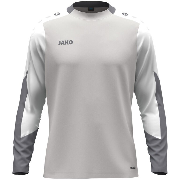 JAKO Sport Long Sleeve Shirt Dynamic (Polyester Eyelet) light grey/white/grey Men's