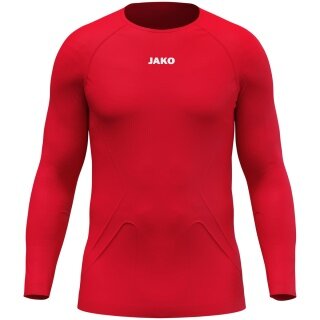 JAKO Long Sleeve Shirt Lightweight (maximum freedom of movement, seamless) Underwear red Men's
