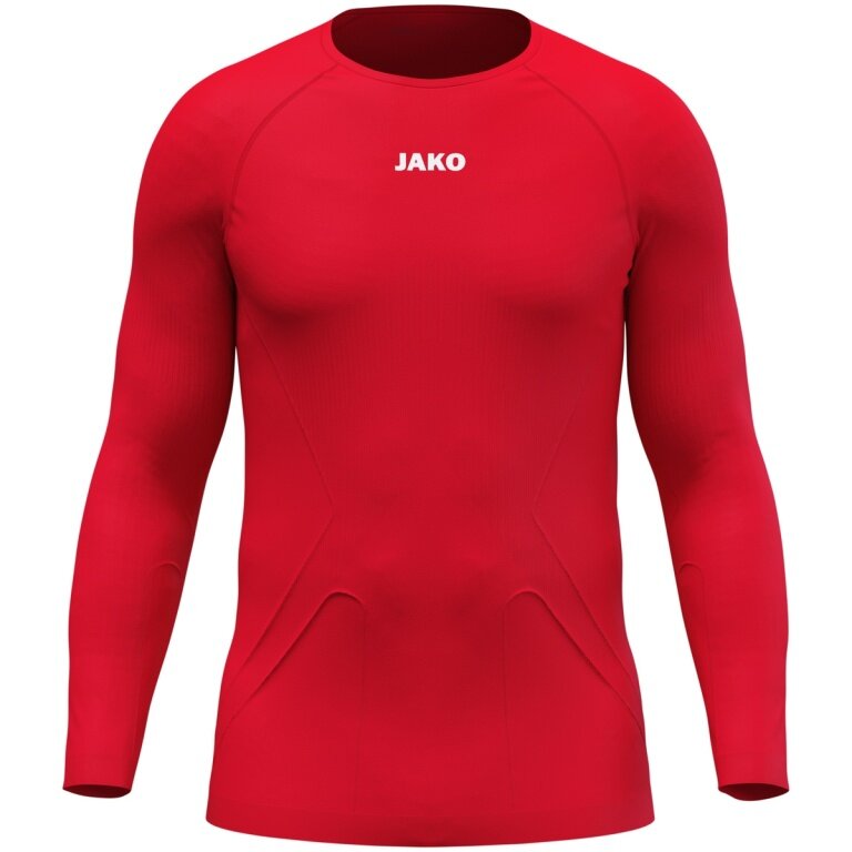 JAKO Long Sleeve Shirt Lightweight (maximum freedom of movement, seamless) Underwear red Men's