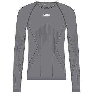 JAKO Long Sleeve Shirt Lightweight (maximum freedom of movement, seamless) Underwear grey Men's