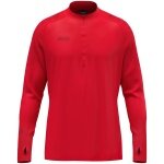 JAKO Long Sleeve Shirt Ziptop Light Flow (Keep Dry, maximum freedom of movement) red Men's