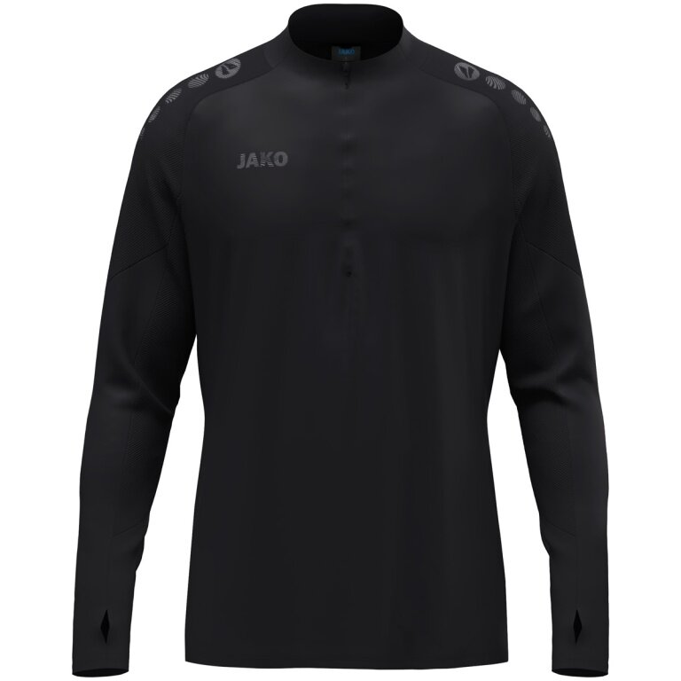 JAKO Long Sleeve Shirt Ziptop Light Flow (Keep Dry, maximum freedom of movement) black children