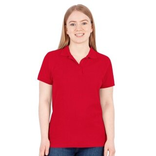 JAKO Leisure Polo Organic Pique (Organic Cotton, 200g/m2) red Women