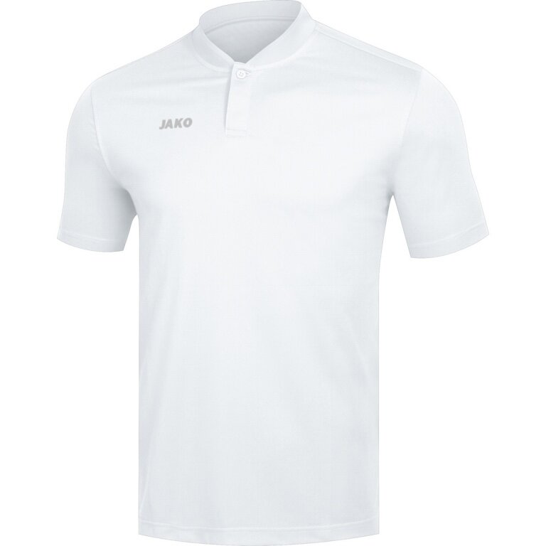 JAKO Sport Polo Prestige (100% Polyester Jacquard) white Men