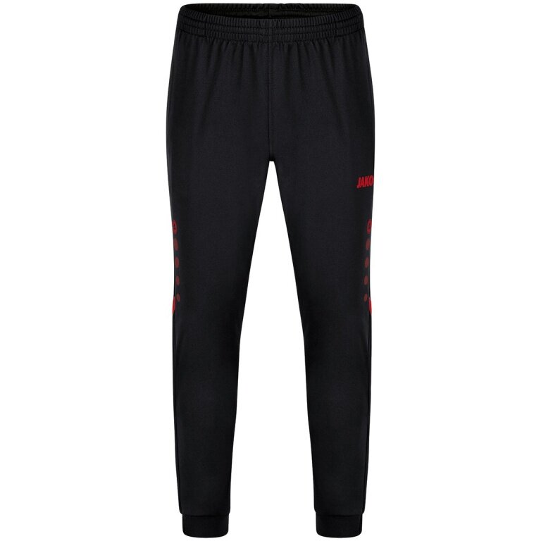 JAKO Training Pants (Polyester Pants) Challenge (100% Polyester) long black/red Boys