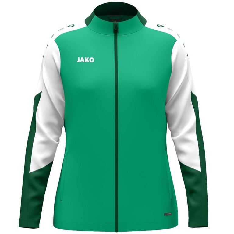 JAKO Polyester Jacket Dynamic (100% recycled Polyester) green/white/dark green ladies
