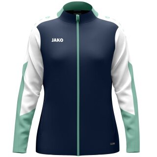 JAKO Polyester Jacket Dynamic (100% recycled Polyester) navy blue/white/mint green ladies