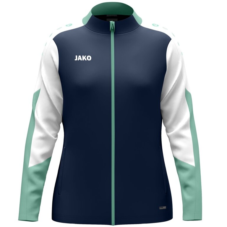 JAKO Polyester Jacket Dynamic (100% recycled Polyester) navy blue/white/mint green ladies