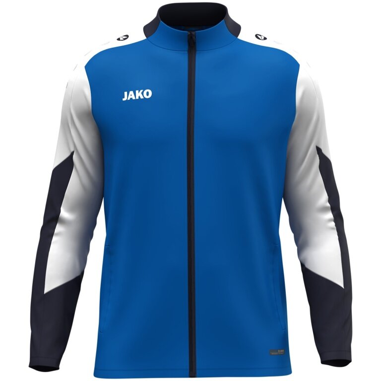 JAKO Polyester Jacket Dynamic (100% recycled Polyester) royal blue/white/navy blue Men's
