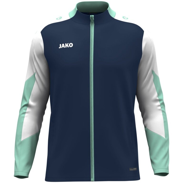 JAKO Polyester Jacket Dynamic (100% recycled Polyester) navy blue/white/mint green children