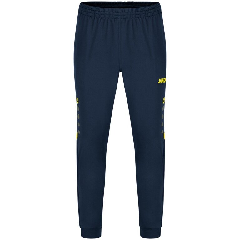 JAKO Training Pants (Polyester Pants) Challenge (100% Polyester) long dark blue/yellow Boys