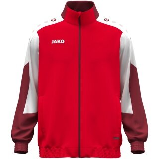 JAKO Training Jacket (Web Jacket) Dynamic - Stretch Micro Twill - red/white/dark red Men's