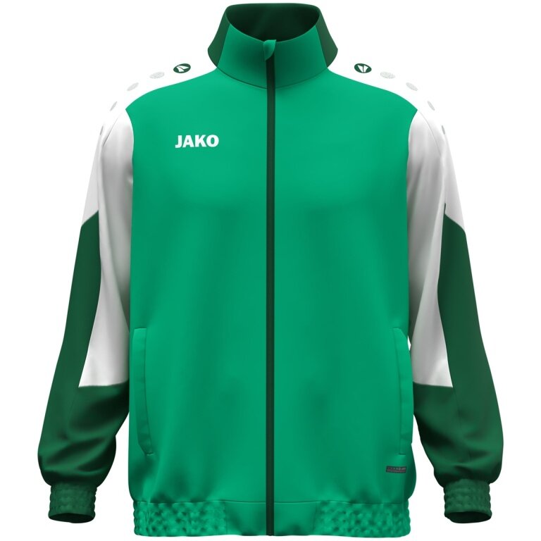 JAKO Training Jacket (Web Jacket) Dynamic - Stretch Micro Twill - green/white/dark green Men's