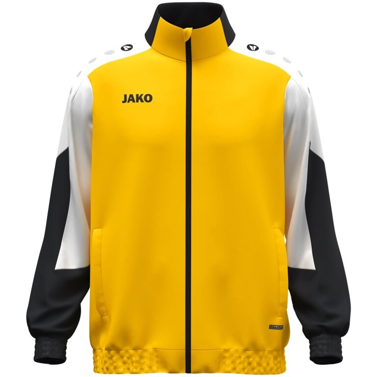 JAKO Training Jacket (Web Jacket) Dynamic - Stretch Micro Twill - Yellow/White/Black Men's