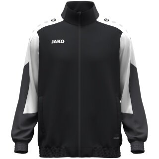 JAKO Training Jacket (Web Jacket) Dynamic - Stretch Micro Twill - black/white/anthracite grey Men's