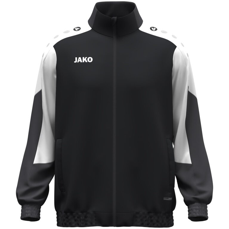 JAKO Training Jacket (Web Jacket) Dynamic - Stretch Micro Twill - black/white/anthracite grey Men's