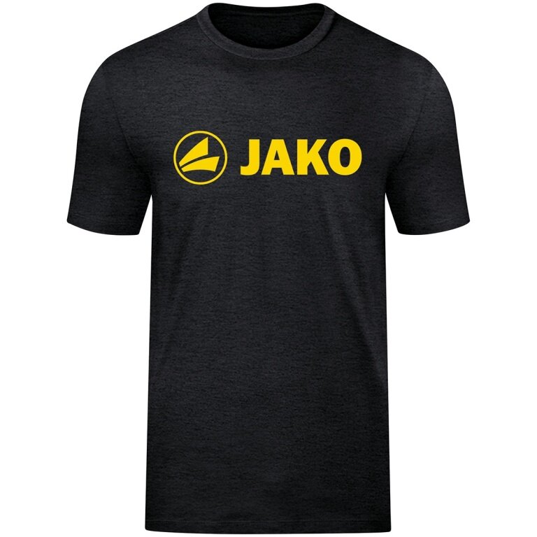 JAKO Leisure T-shirt Promo (Organic Cotton) black mottled/yellow Boys