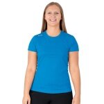 JAKO Running T-shirt Run 2.0 (Polyester-Micro-Mesh, breathable) light blue Women