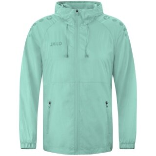JAKO Lightweight Flow Functional Jacket with Hood (wind and water-repellent) mint green men's