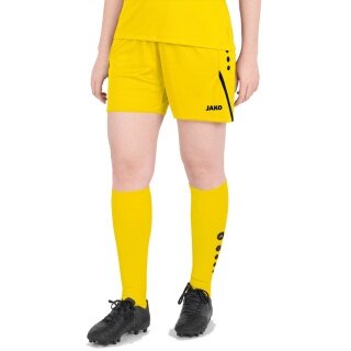 JAKO Sports Shorts Short Challenge (Polyester-Interlock, without inner slip) short yellow Women