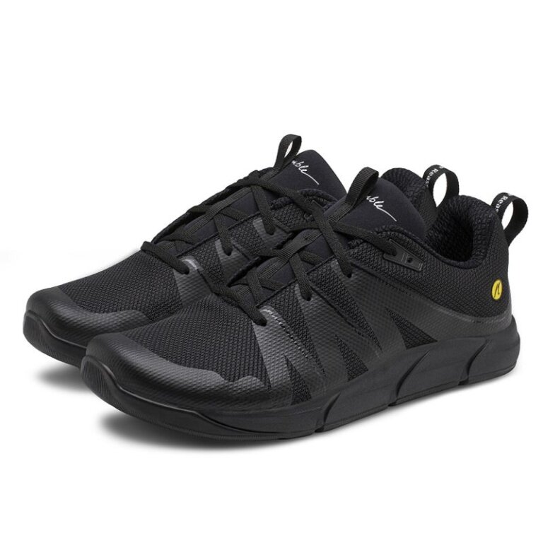 Joe Nimble Minimal Running Shoes Addict (Zero Drop, Wide Toe Box) Black Ladies