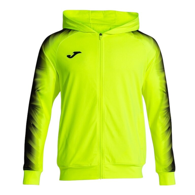 Joma Elite XI Full-Zip Hooded Jacket (Fleece Lining) Fluorescent Yellow/Black Men's