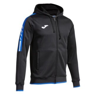 Joma Hooded Jacket Olimpiada Full-Zip (Fleece Lining) black/royal blue Men's