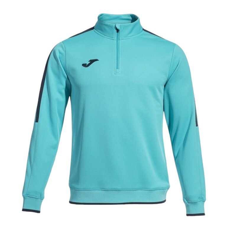 Joma Pullover Olimpiada Sweatshirt (Half-Zip, 100% Polyester) turquoise/black Men's