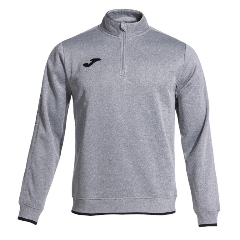 Joma Pullover Olimpiada Sweatshirt (Half-Zip, 100% Polyester) grey Men's