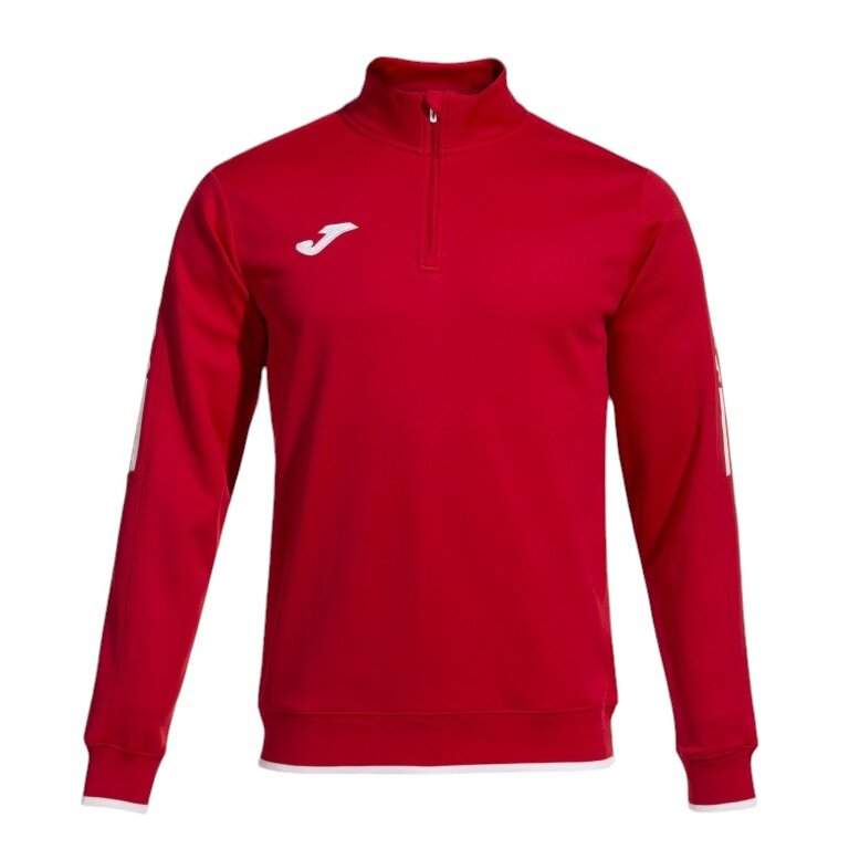 Joma Pullover Olimpiada Sweatshirt (Half-Zip, 100% Polyester) red Men's