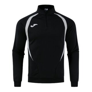 Joma Long Sleeve Championship 20 Sweatshirt (1/4 Zip, comfortable, recycled Polyester) black/grey Men's