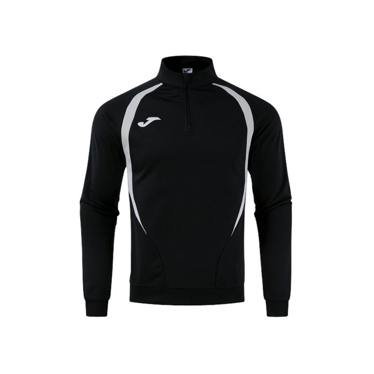 Joma Long Sleeve Championship 20 Sweatshirt (1/4 Zip, comfortable, recycled Polyester) black/grey Men's