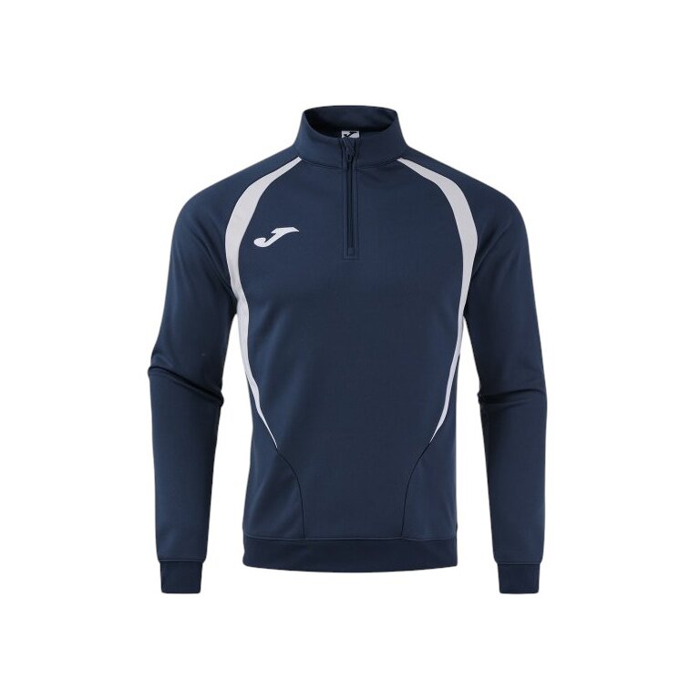 Joma Long Sleeve Championship 20 Sweatshirt (1/4 Zip, comfortable, recycled Polyester) navy blue/grey Men's