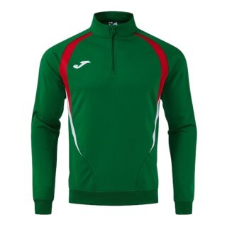 Joma Long Sleeve Championship 20 Sweatshirt (1/4 Zip, comfortable, recycled Polyester) green/red Men's