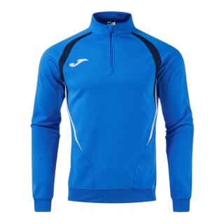 Joma Long Sleeve Championship 20 Sweatshirt (1/4 Zip, comfortable, recycled Polyester) royal blue/dark blue Men's