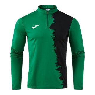 Joma Long Sleeve Shirt Picacho City Sweatshirt (1/4 Zip, durable, comfortable fit) green/black men's